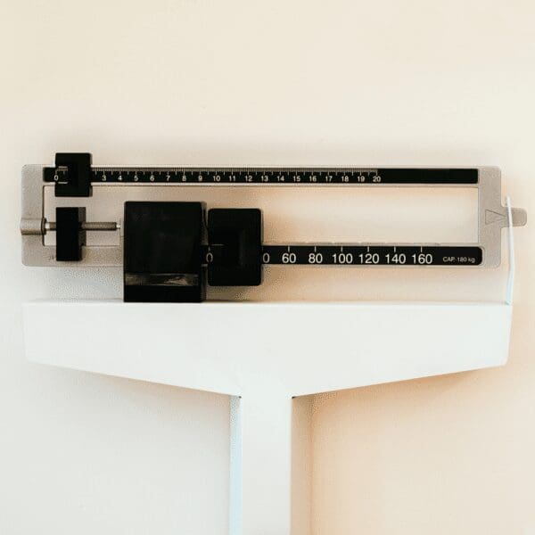Body weight scale.